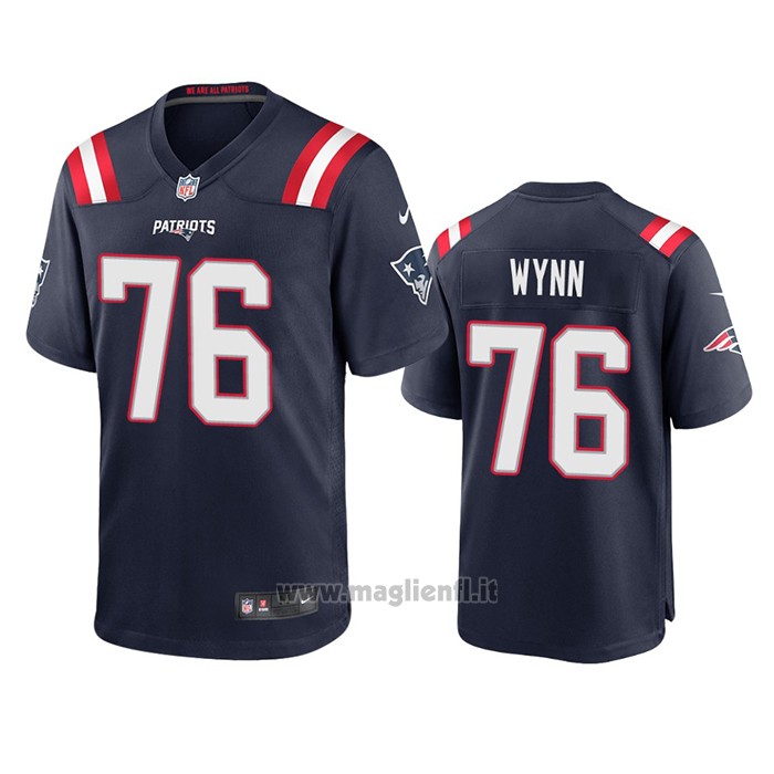 Maglia NFL Game New England Patriots Isaiah Wynn 2020 Blu